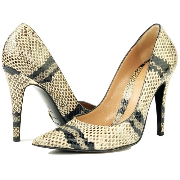 Sergio Rossi Shoes - Sergio Rossi 6 Snakeskin Stiletto 4" Heels Pumps E